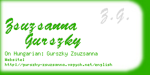 zsuzsanna gurszky business card